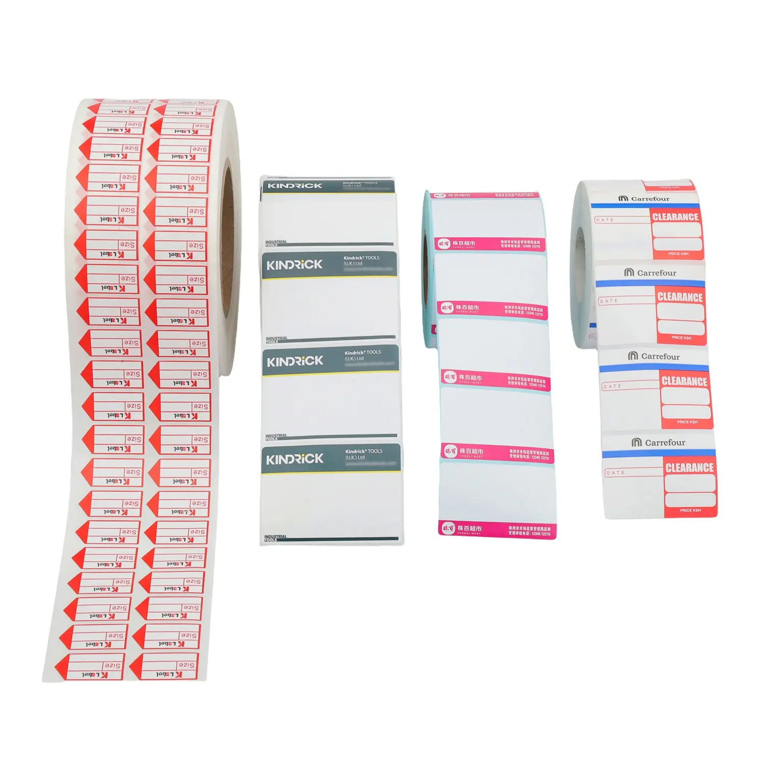 Custom Printed 58x40 mm Self Adhesive Direct Thermal Scale Labels view 2