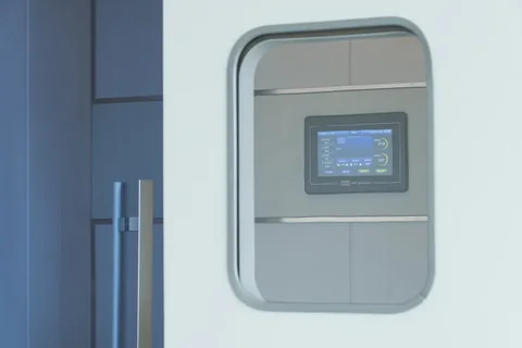 Control display and door window detail on the OHC20 cubic chamber