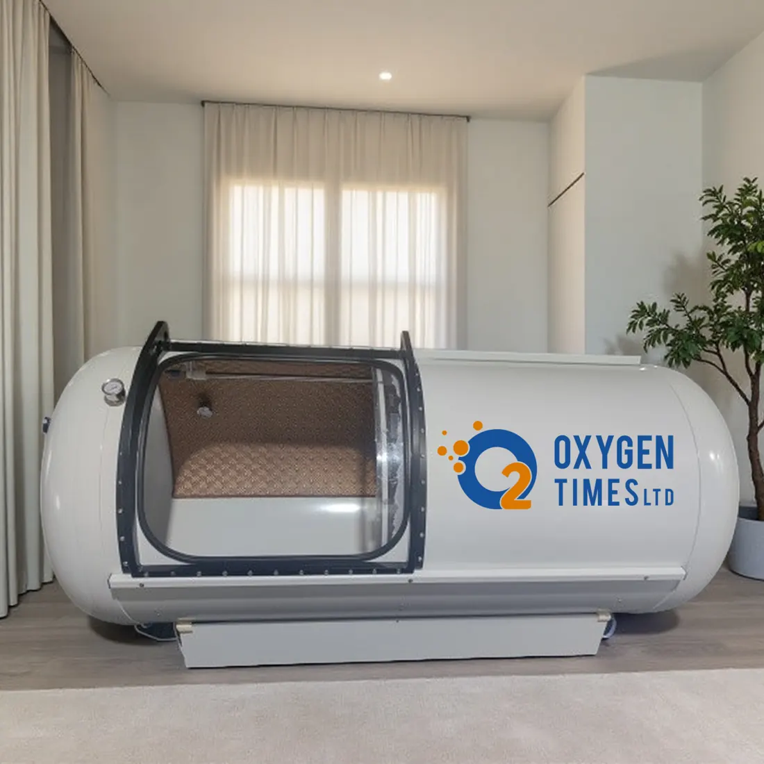 OHL Series hard-shell lying chamber with the door open