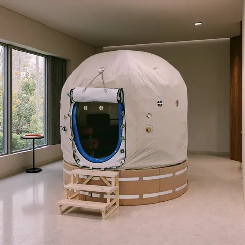 OTB walk-in chamber installed in a treatment room