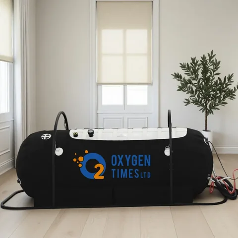 OTL19 lying chamber in black with the control unit alongside