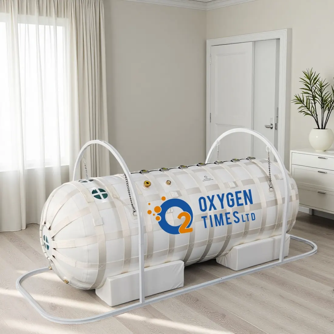 OTL19 lying chamber in white on its reinforced external frame