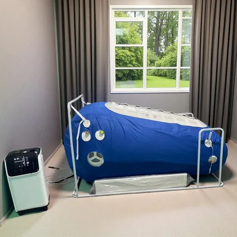 OTS20 foldable 2.0 ATA soft sitting chamber in blue with control unit