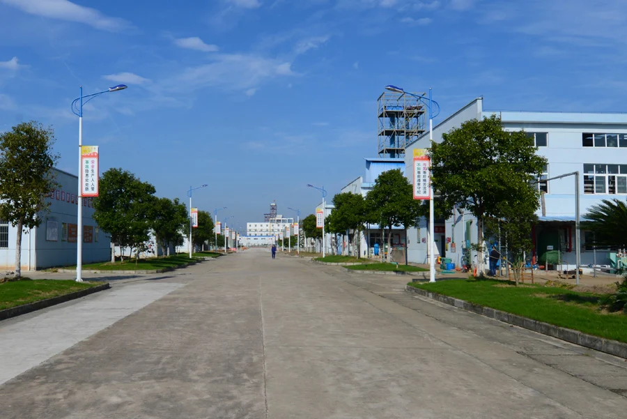 Approach road to the Grand Chemical plant in Jinan, Shandong
