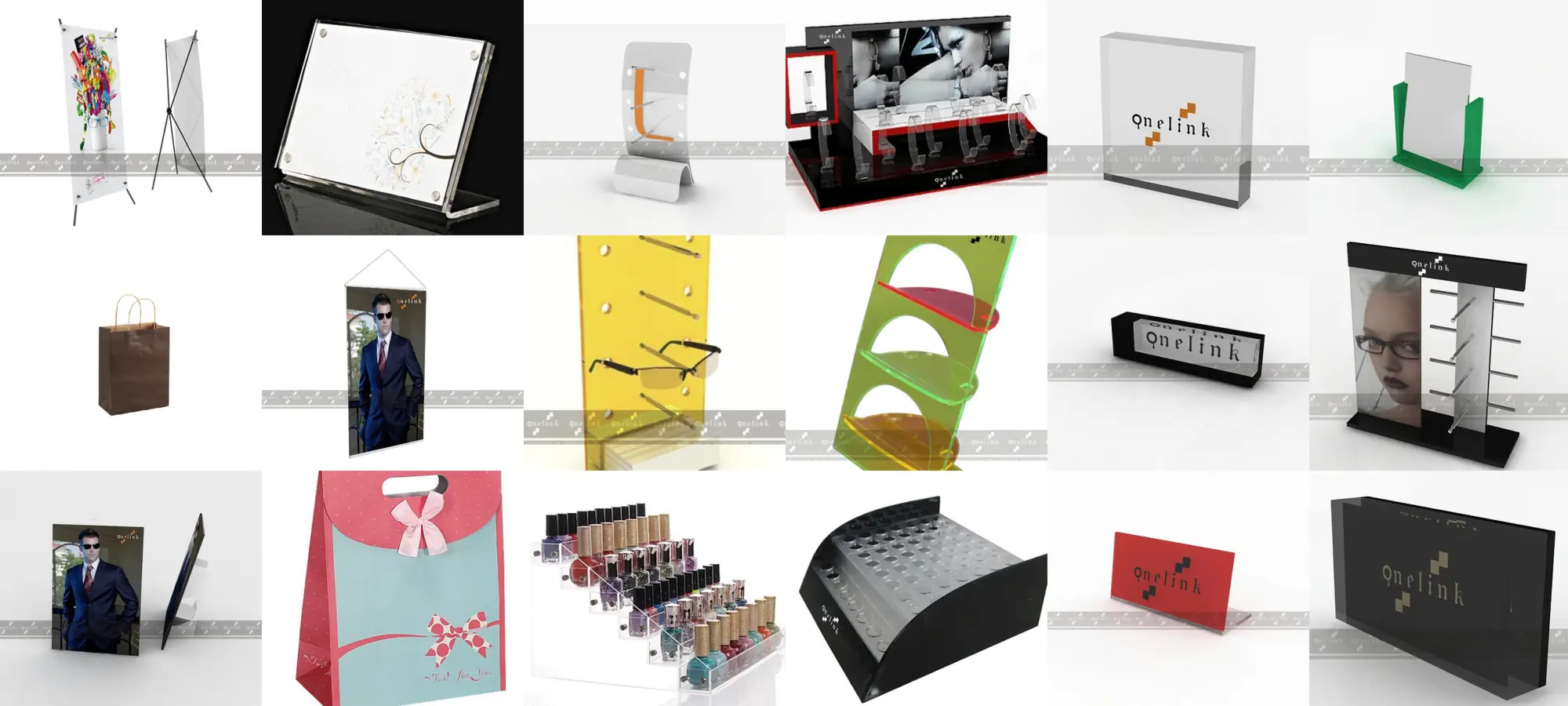 ONELINK POP retail displays and POP material