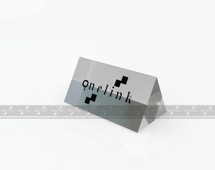 15_001_ELB_A01 Triangle Logo Block, Acrylic Logo Block