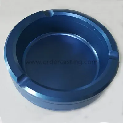 Aluminum Die Casting Ashtray (Anodized Blue)
