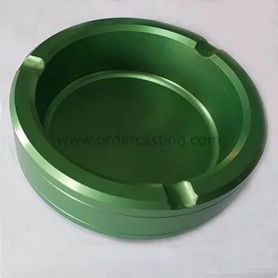 Aluminum Die Casting Ashtray (Anodized Green)