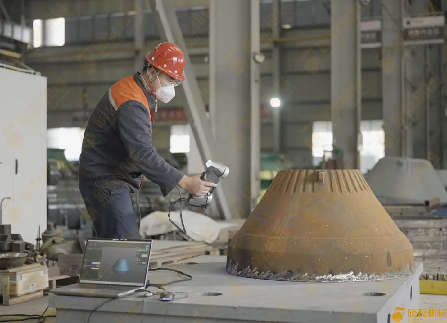 Customized Casting Parts staged for packing at the foundry