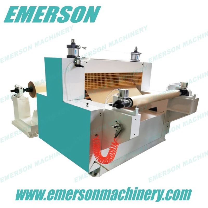 Kraft paper bubble machine EM-PB800 with embossing rollers and control panel