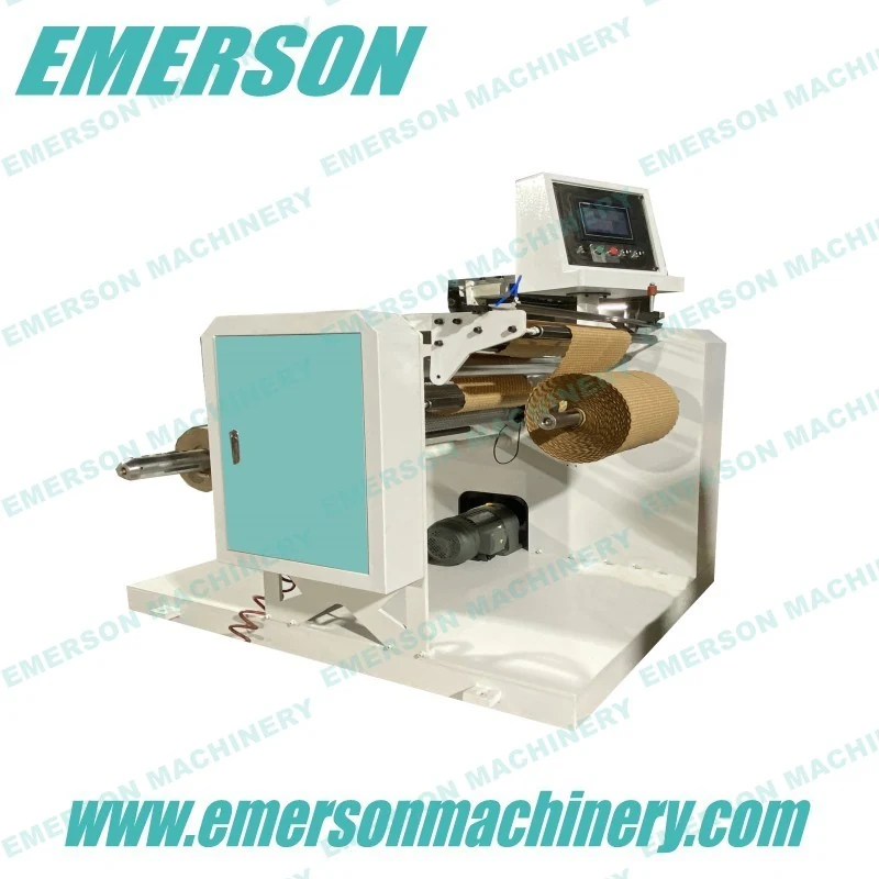 Roll of embossed kraft paper bubble wrap produced on the EM-PB600