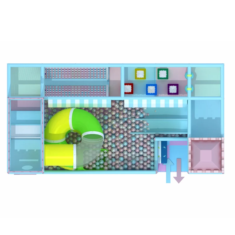Kids Combination Soft Playground — factory photograph 2