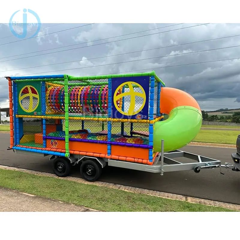 Mobile Party Playground with Trailer manufactured by BigJoys Amusement