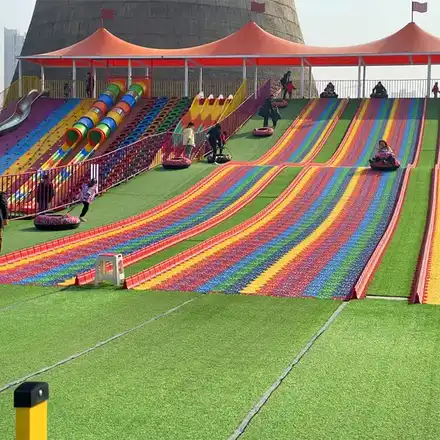 Outdoor Rainbow Slide manufactured by BigJoys Amusement