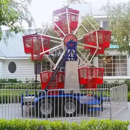 Portable 5 Cabins Ferris Wheel manufactured by BigJoys Amusement