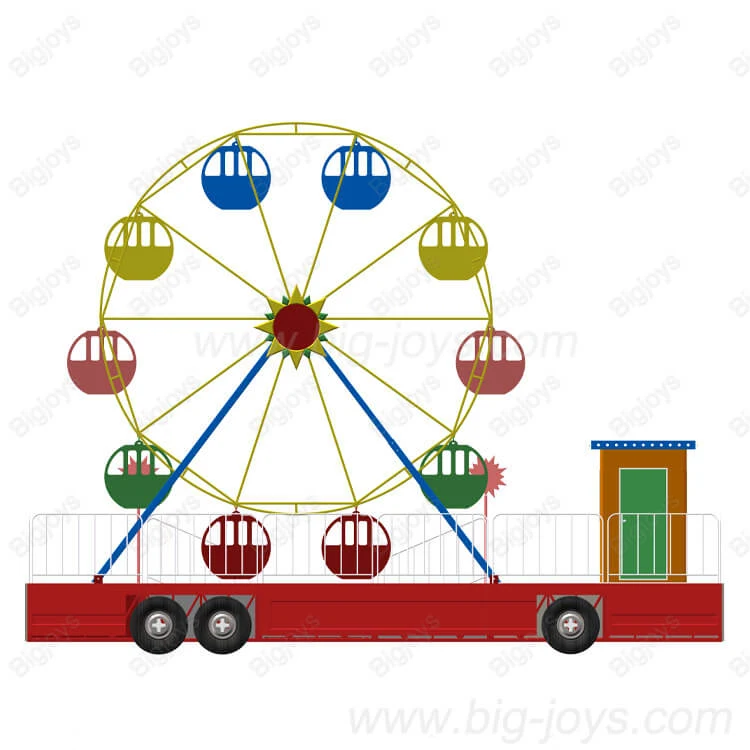 Portable Ferris Wheel with Trailer — factory photograph 3