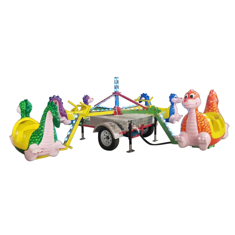 Portable Rotation Dinosaur Rides manufactured by BigJoys Amusement