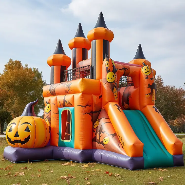 Pumpkin Bouncy Slide — factory photograph 5