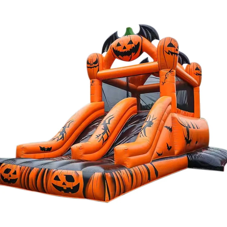 Pumpkin Bouncy Slide — factory photograph 2