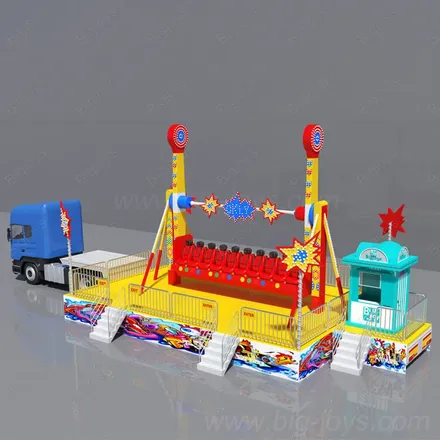 Trailer Top Spin Rides manufactured by BigJoys Amusement