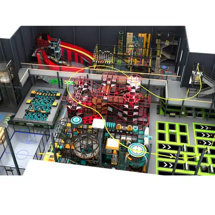 Trampoline Park Design A manufactured by BigJoys Amusement