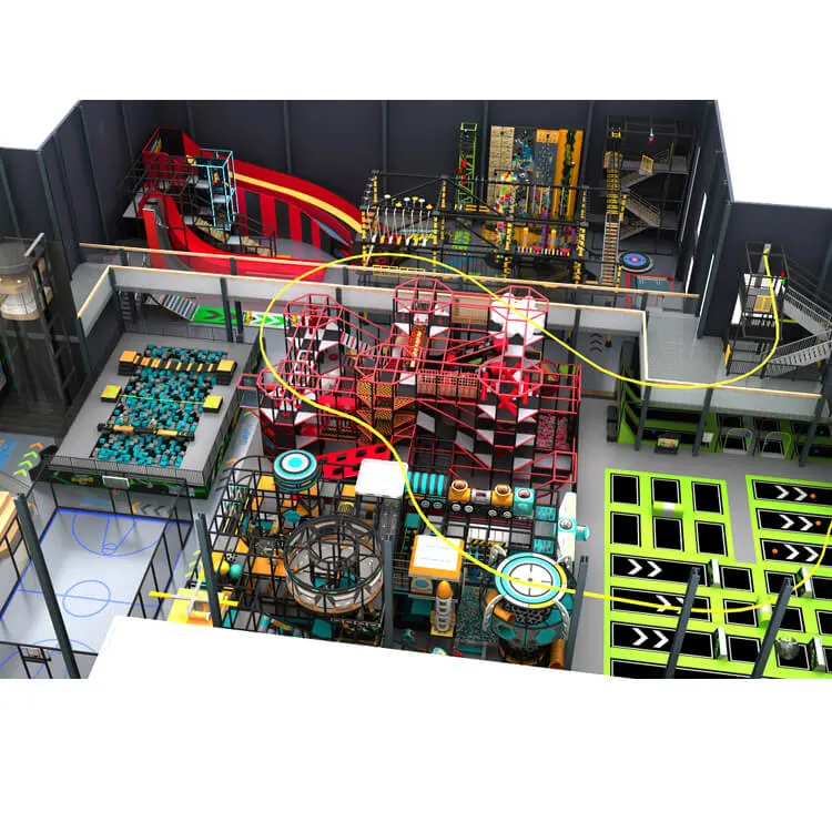 Trampoline Park Design A manufactured by BigJoys Amusement