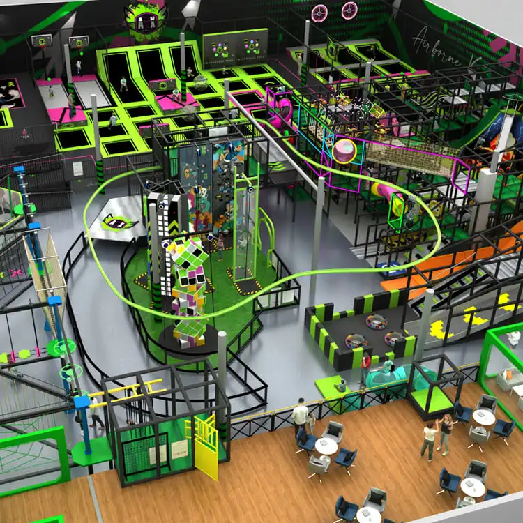 Trampoline Park Design B manufactured by BigJoys Amusement