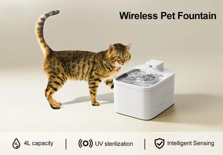 4L Automatic Pet Fountain With UV Sterilisation detail view 2