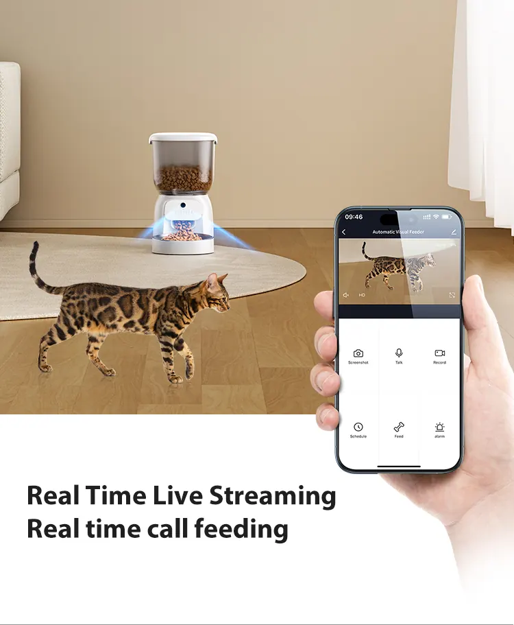 4L Smart Pet Feeder With Camera detail view 4