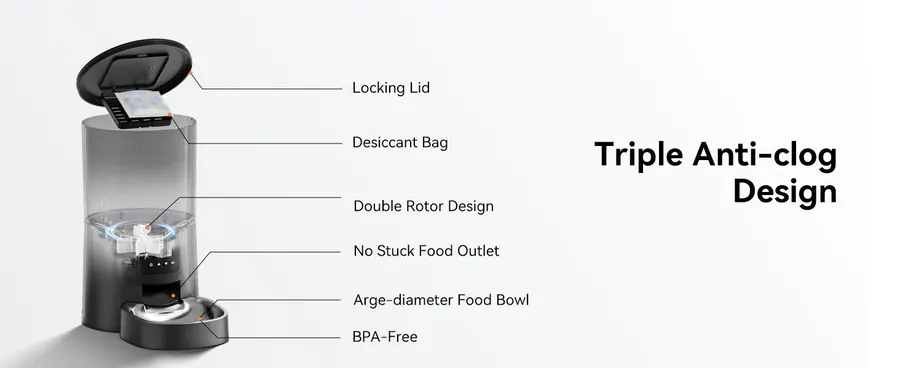 4L Smart Automatic Pet Feeder detail view 1