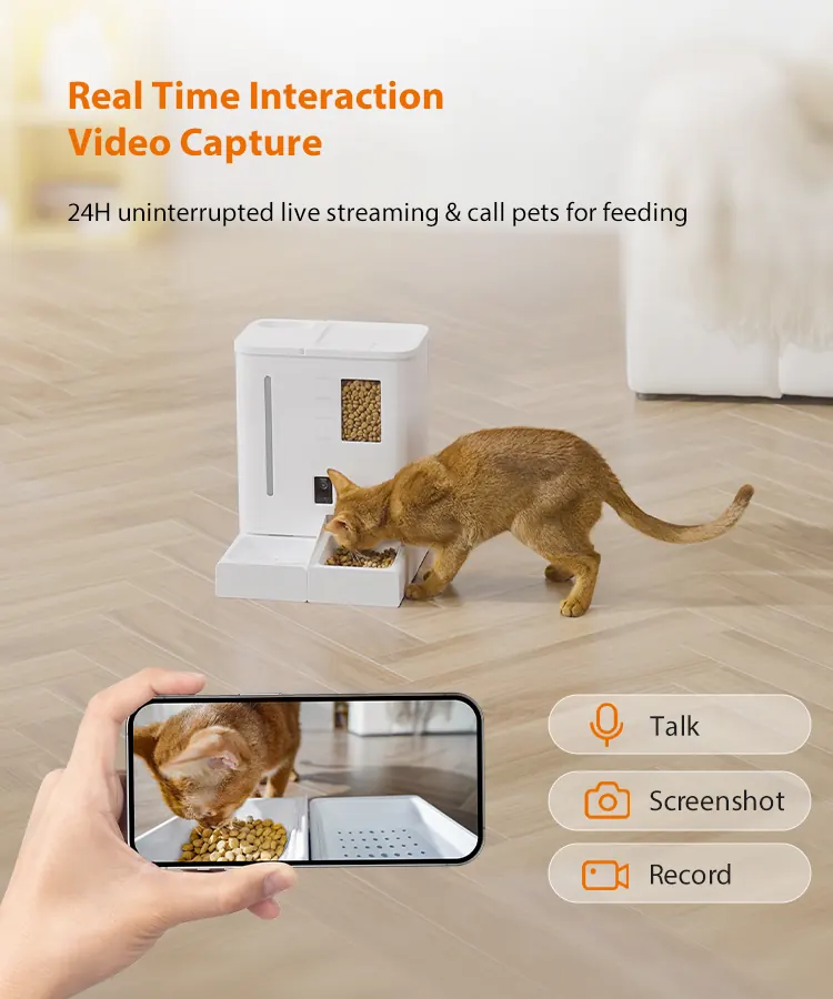 7L 2-In-1 Smart Pet Feeder And Fountain With 2K Camera detail view 4