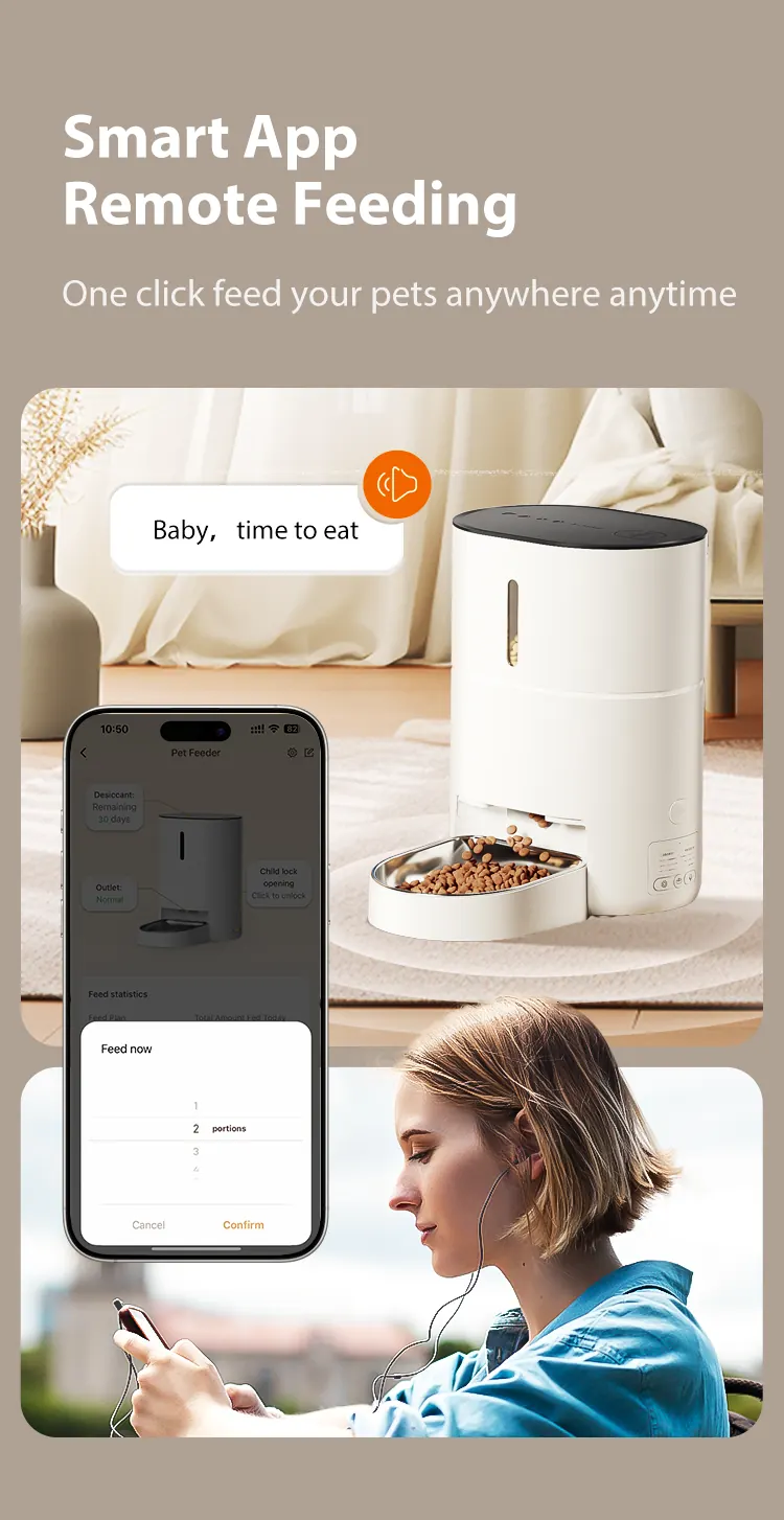 4L Smart Cat Feeder With Voice Recording detail view 3