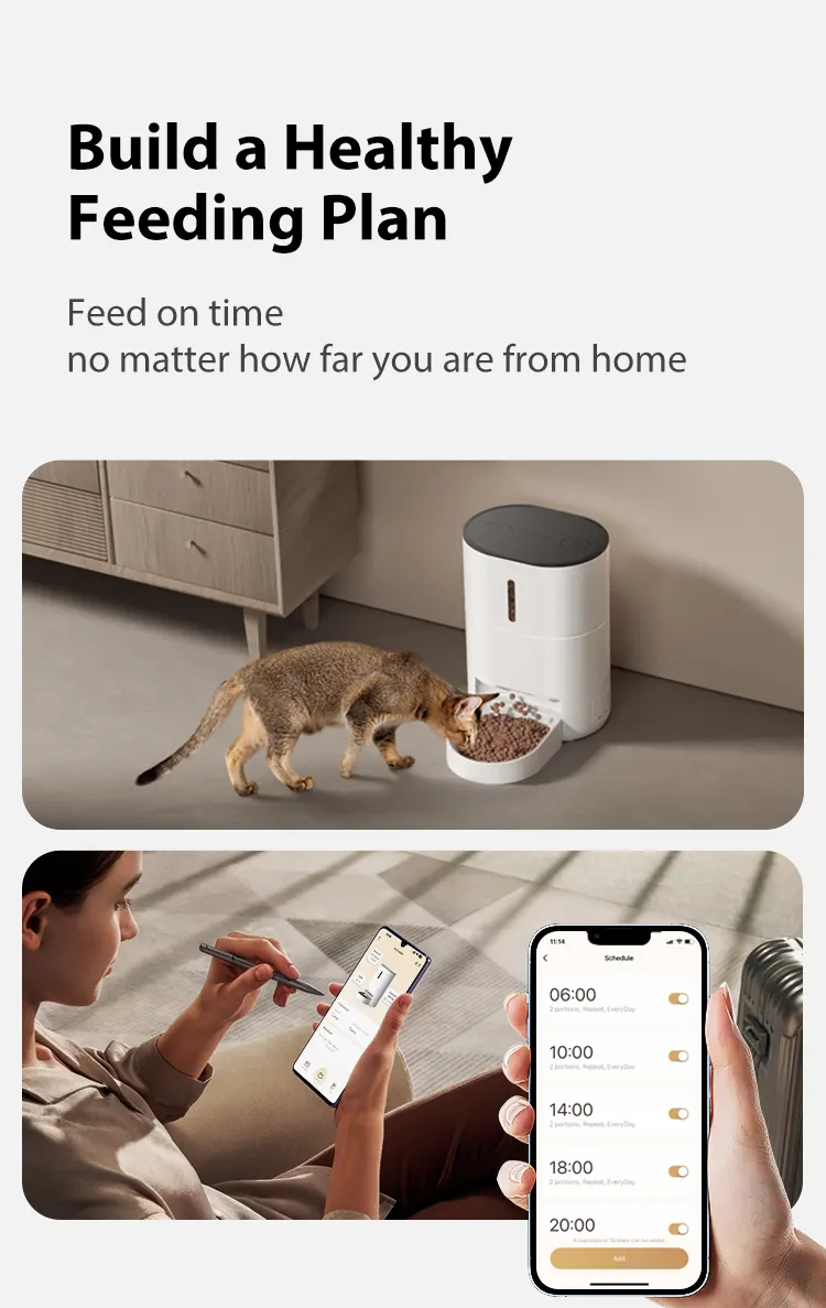 4L Smart Cat Feeder With Voice Recording detail view 4