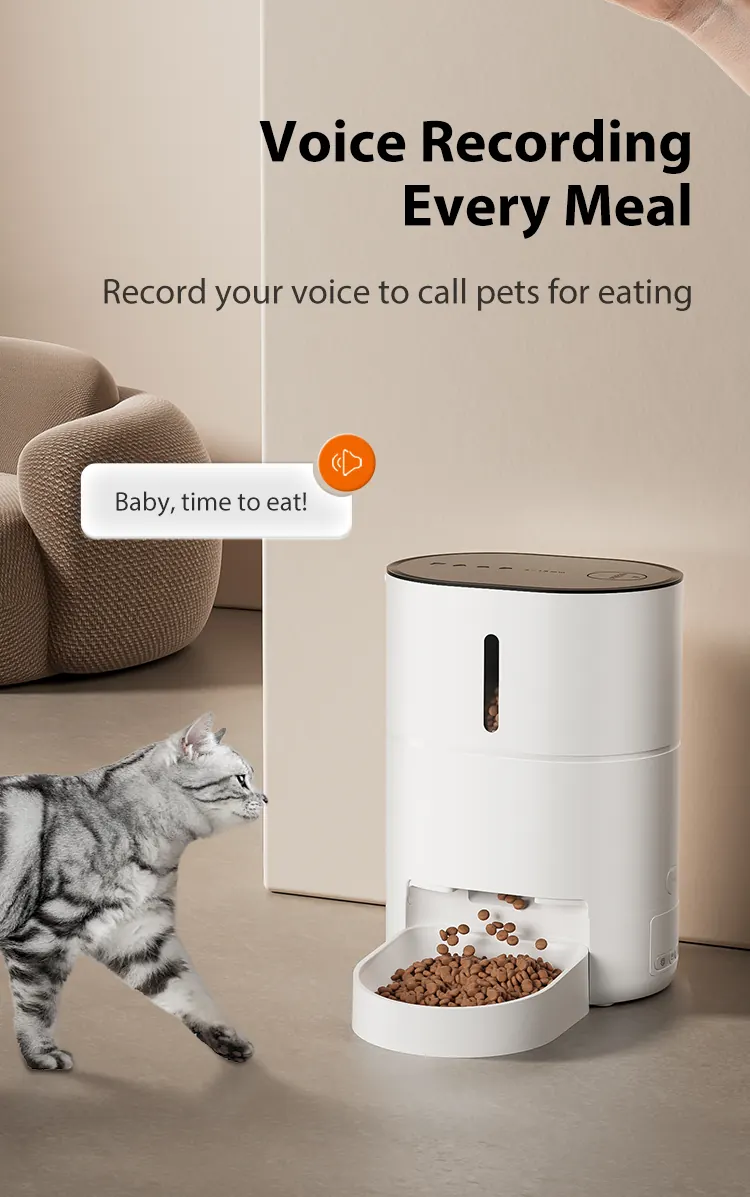 4L Smart Cat Feeder With Voice Recording detail view 5