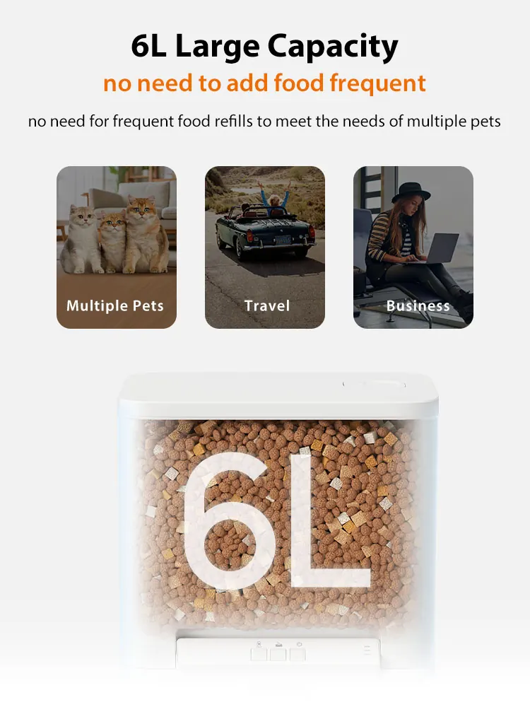 6L Smart Pet Feeder With AI Camera detail view 5