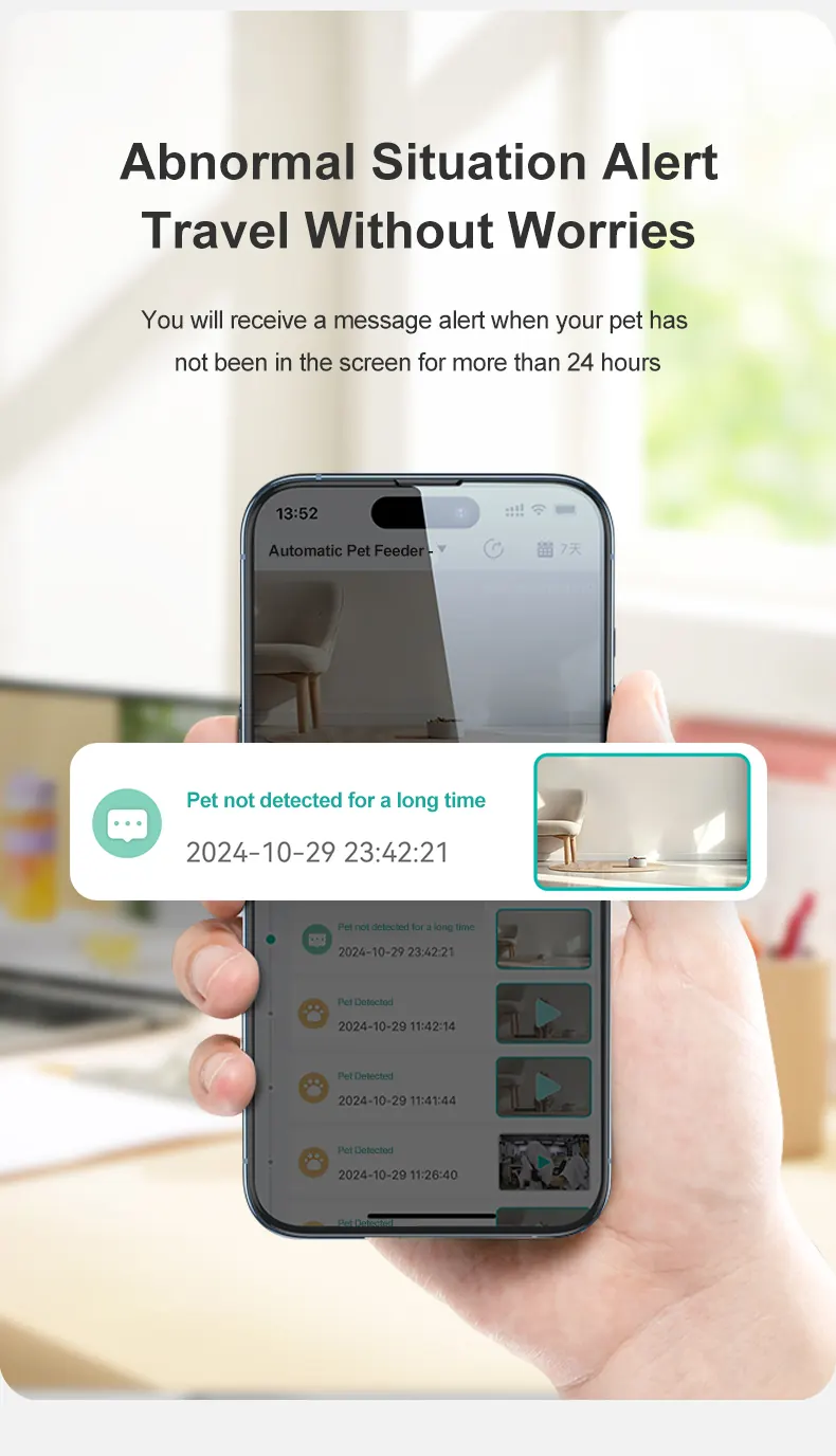 AI Dual-Camera Smart Pet Feeder With Motion Detection detail view 6