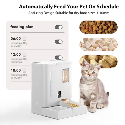 7L 2-In-1 Smart Pet Feeder And Fountain With 2K Camera view 2