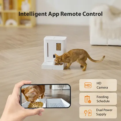 7L 2-In-1 Smart Pet Feeder And Fountain With 2K Camera view 4