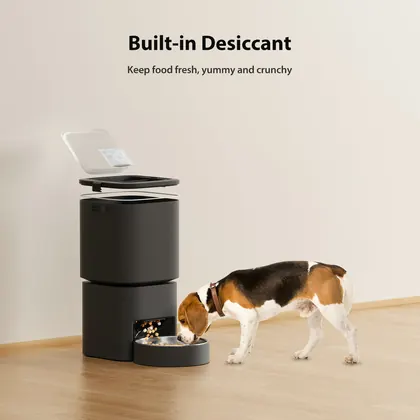 5L Automatic Pet Feeder In Black view 6
