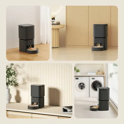 5L Automatic Pet Feeder In Black view 8