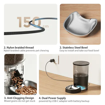 3L Smart Automatic Pet Feeder view 3