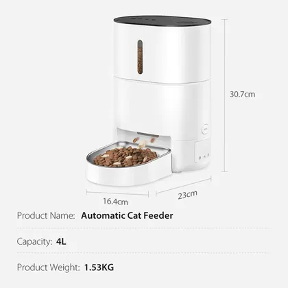 4L Smart Cat Feeder With Voice Recording view 2