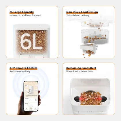 6L Smart Pet Feeder With AI Camera view 4