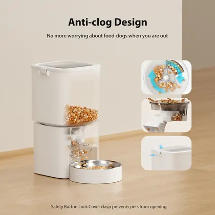 5L Smart Pet Feeder In White view 5