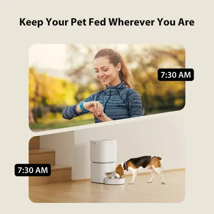 5L Smart Pet Feeder In White view 7