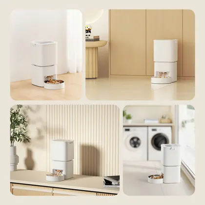 5L Smart Pet Feeder In White view 8