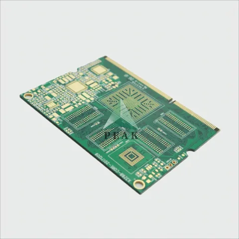 3+N+3 Structure (L1-2;L1-3;L1-5;L5-6;L6-10;L8-10;L9-10) Matte Green HDI PCB — view 3