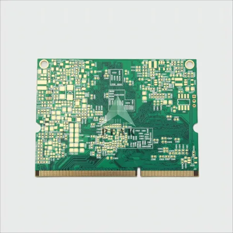 3+N+3 Structure (L1-2;L1-3;L1-5;L5-6;L6-10;L8-10;L9-10) Matte Green HDI PCB — view 2