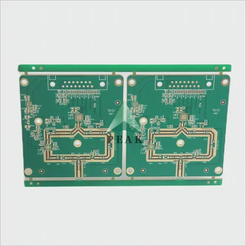 6 Layers Matte Green Edge Plating SYTech S1000-2M ENIG 1u Multilayer PCB — view 3