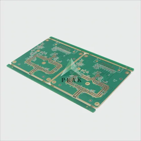 6 Layers Matte Green Edge Plating SYTech S1000-2M ENIG 1u Multilayer PCB — view 2